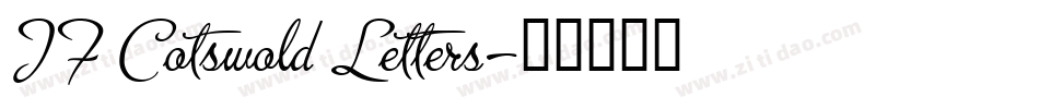 JF Cotswold Letters字体转换